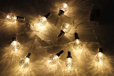 Silver Bulb LED Spring - 10 Bulbs