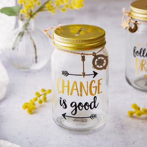 Change is Good Money Jar