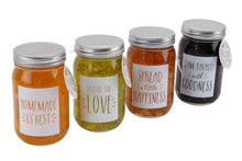 Load image into Gallery viewer, 4 Assorted Vegetable Patch Jam Jars