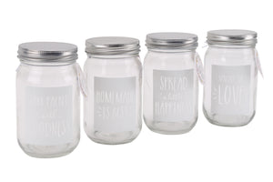 4 Assorted Vegetable Patch Jam Jars