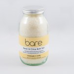 Load image into Gallery viewer, Bare 500G Jar of Neroli and Citrus Bath Salt