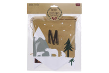 Load image into Gallery viewer, &#39;Merry Christmas&#39; Craft Paper Scene Bunting