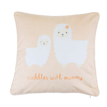 Load image into Gallery viewer, Little Llama Mummy Cuddles Cushion