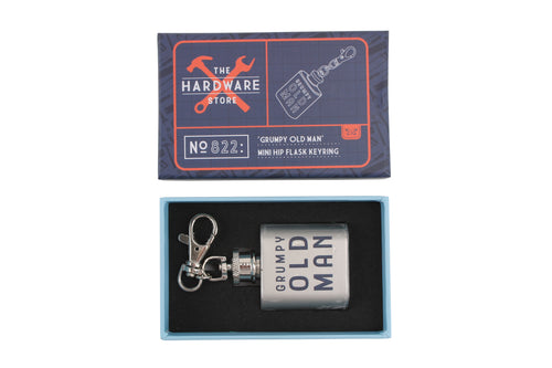 The Hardware Store: Grumpy Old Man Flask Keyring