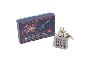 The Hardware Store: Grumpy Old Man Flask Keyring