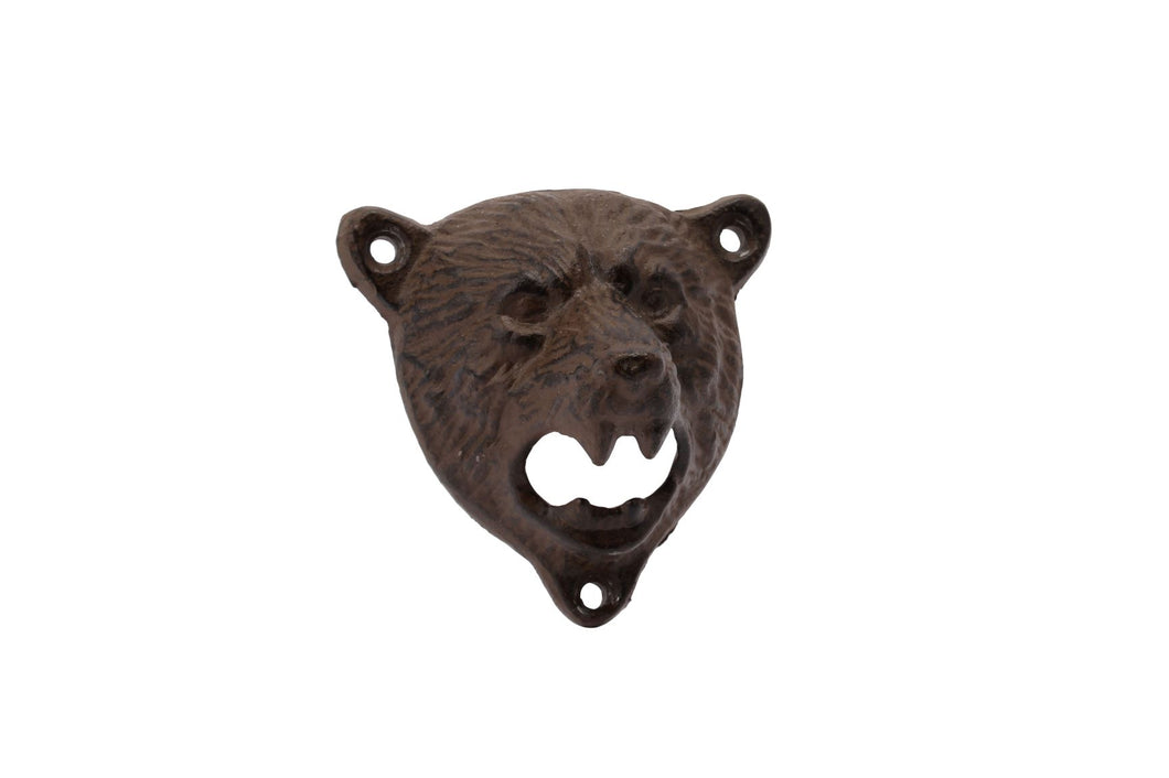 Bear Head Cast Iron Bottle Opener