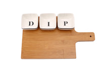 Load image into Gallery viewer, Loft 3 Dip Dishes and Wooden Board Set