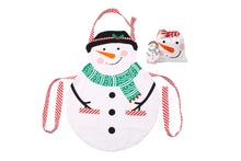 Load image into Gallery viewer, Snowman Childs Christmas Apron