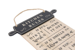 Loft Kitchen Rules Sign