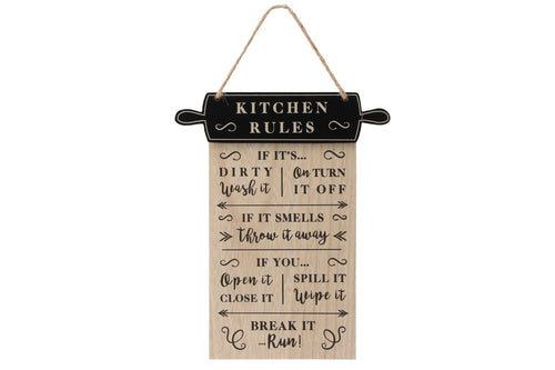 Loft Kitchen Rules Sign