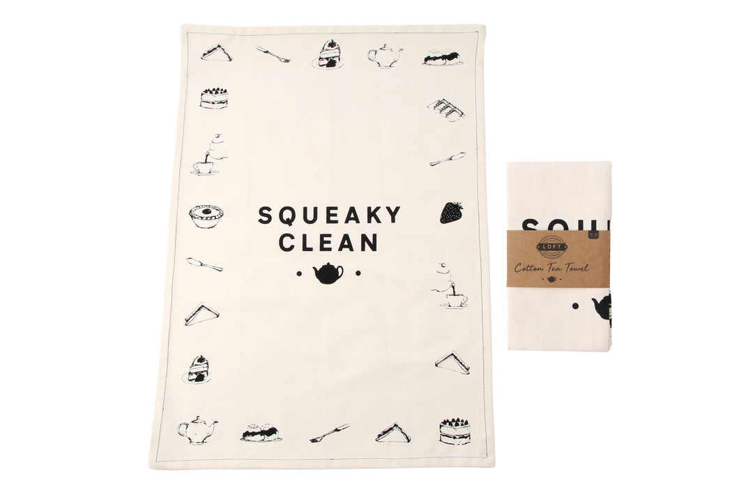 Loft 'Squeaky Clean' Tea Towel