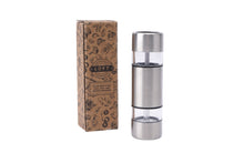 Load image into Gallery viewer, Loft Stainless Steel Dual Salt and Pepper Grinder