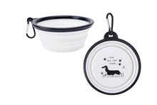 Load image into Gallery viewer, Woofs &amp; Whiskers Collapsible Dog Bowl