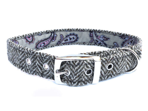 Herringbone Harris Tweed Collar