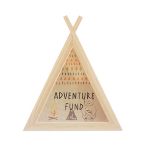 Bear Camp Teepee Money Box