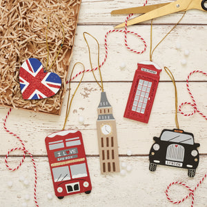 London Icon Hanging Decorations (Set of 5)