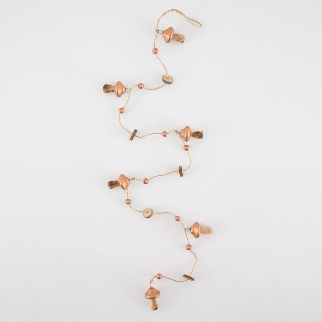 Woodland Copper Toadstool Garland