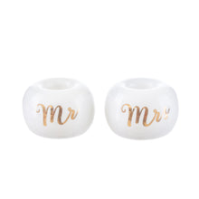 Load image into Gallery viewer, Mr &amp; Mrs Toothbrush Holders - Set of 2