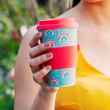 Load image into Gallery viewer, Chasing Rainbows Bamboo Coffee Cup