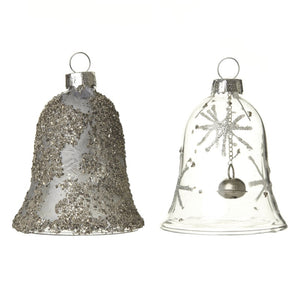 Glass Hanging Bells (2 Pack)