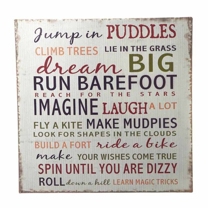 Metal Dream Big Plaque