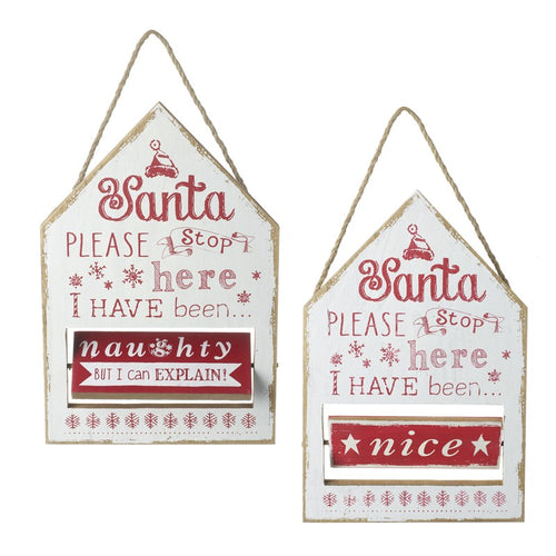 Santa Please Stop Here Plaque