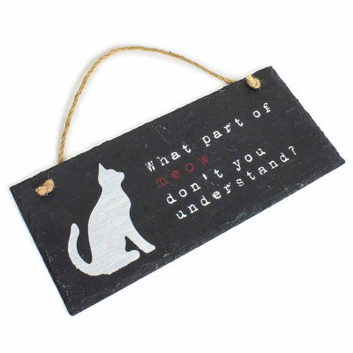 What Part of... Hanging Slate Plaque