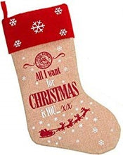 Load image into Gallery viewer, Luxury Hessian Christmas Stocking